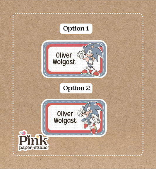 Sonic • Pegatinas de Sonic • Juego de 12 pegatinas