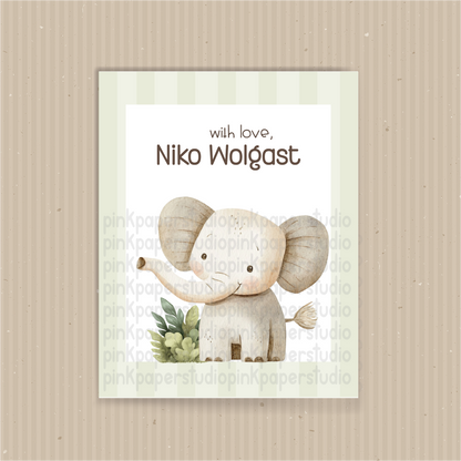 Lindo Elefante • Tarjetas de Llamada • Tarjetas de Llamada para Mamá • Set de 27 Tarjetas de Llamada para Niños