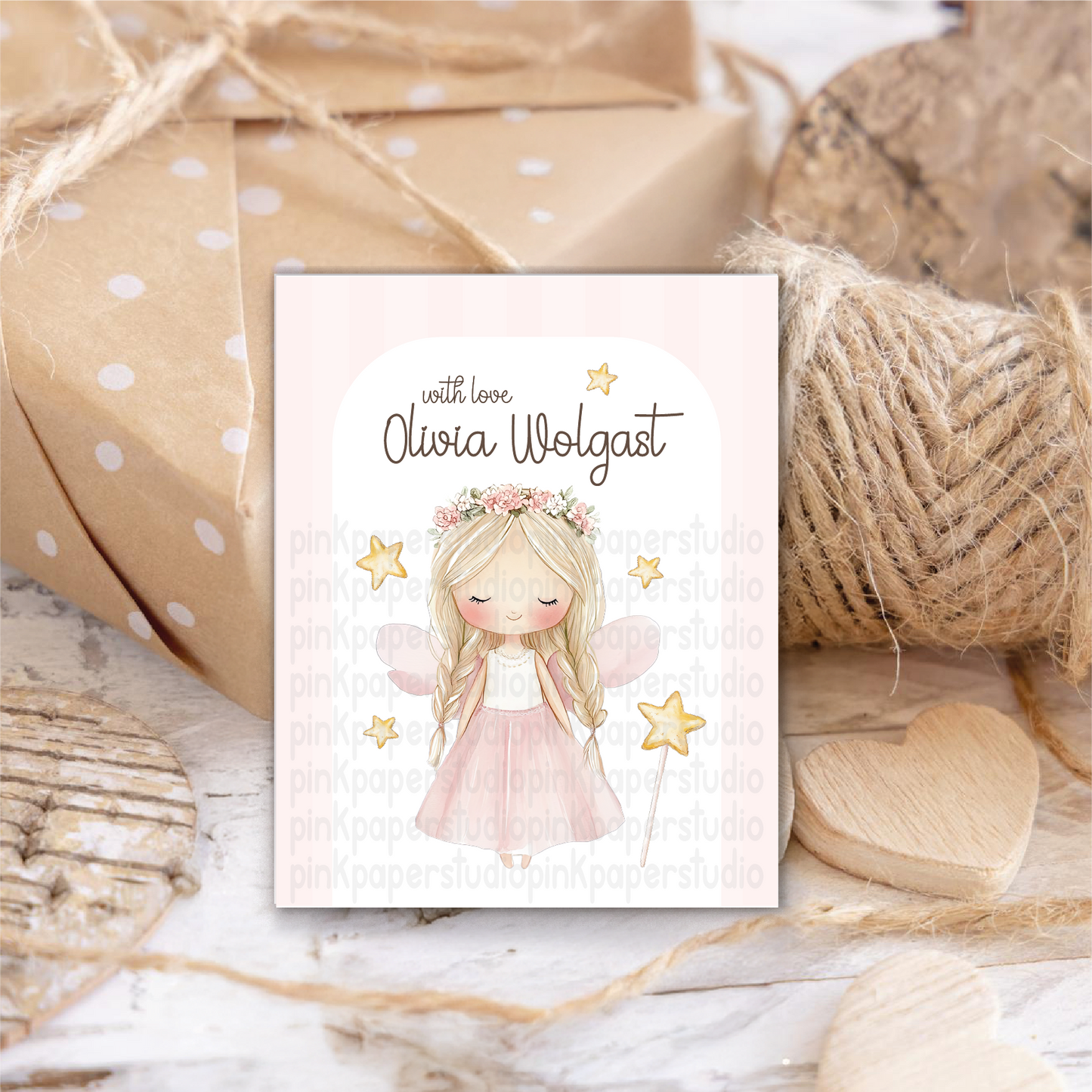 Hada Encantadora • Tarjetas de Presentación • Tarjetas de Presentación para Mamá • Set de 27 Tarjetas de Presentación para Niños