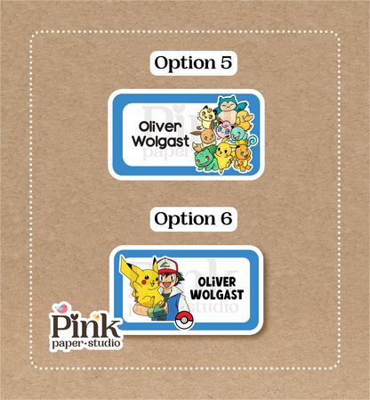 Pokemon • Pegatinas de Pokémon • Set de 12 pegatinas