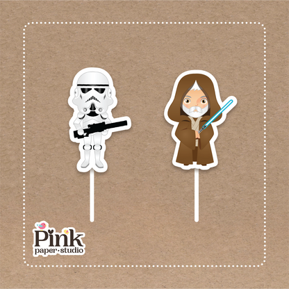 Decoración para cupcakes de Star Wars