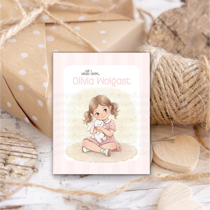 Niña Monísima • Tarjetas de Presentación • Tarjetas de Presentación para Mamá • Set de 27 Tarjetas de Presentación para Niños