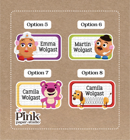 Toy Story • Calcomanías de Toy Story • Juego de 12 calcomanías