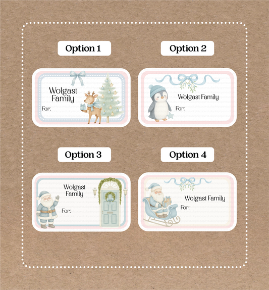 Etiquetas de Navidad • Noel • Set de 12 Etiquetas