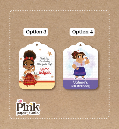 Etiquetas de Cumpleaños de Encanto