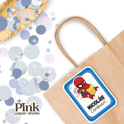 Spider-man y Iron-man - Tarjetas de presentación