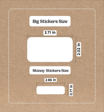 Etiquetas cosidas para la escuela • 9 pegatinas grandes con el nombre de la escuela • 40 pegatinas finas