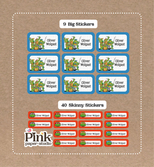 49 Stickers • 9 Big School Name labels • 40 Skinny Labels • School labels • Stickers • This belong to stickers • school supplies