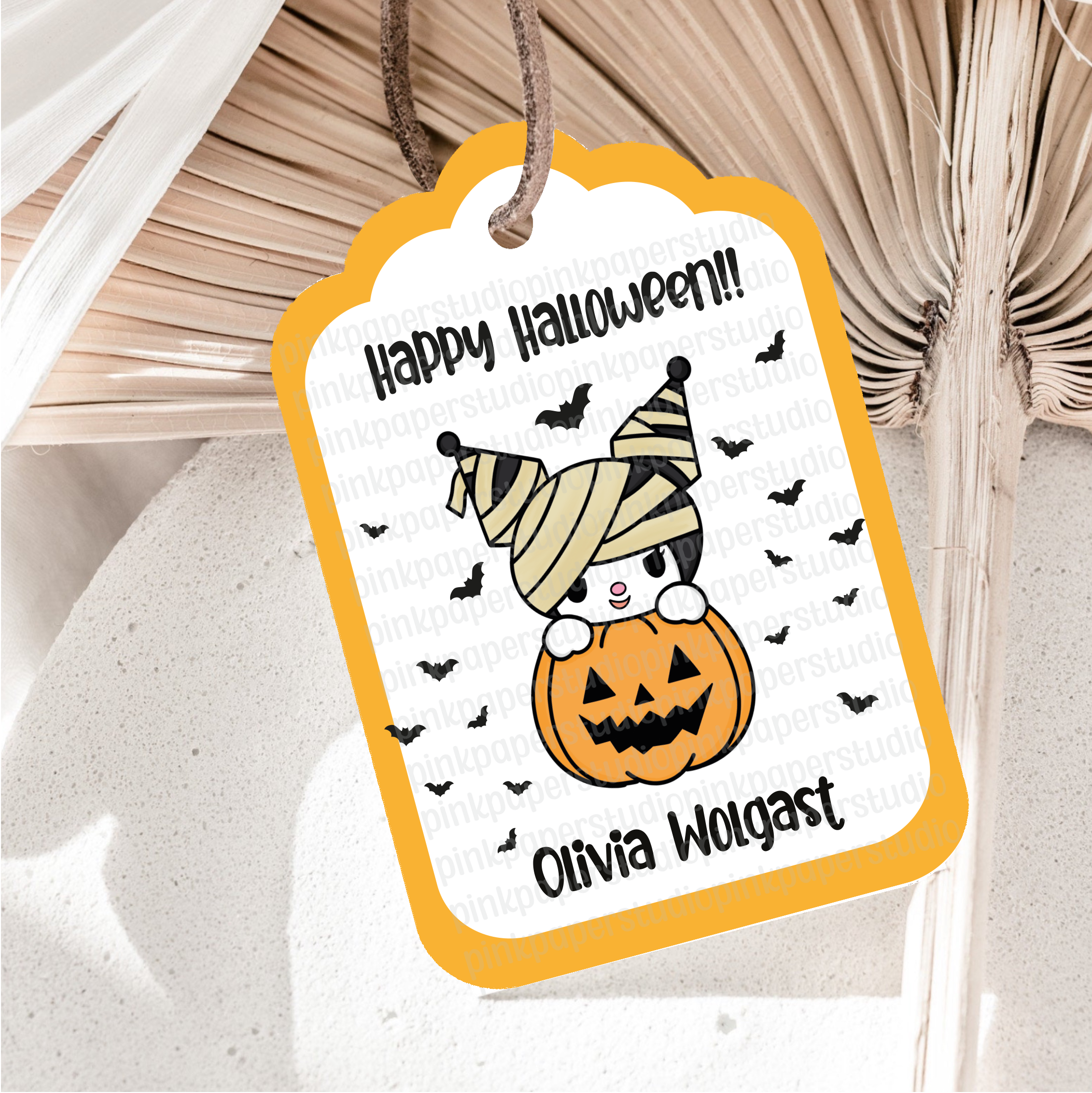 Etiquetas de Halloween de Kuromi