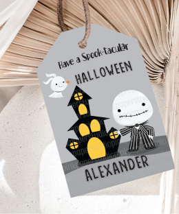 Etiquetas de Halloween de Jack