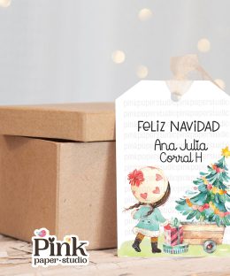 Etiquetas navideñas personalizadas