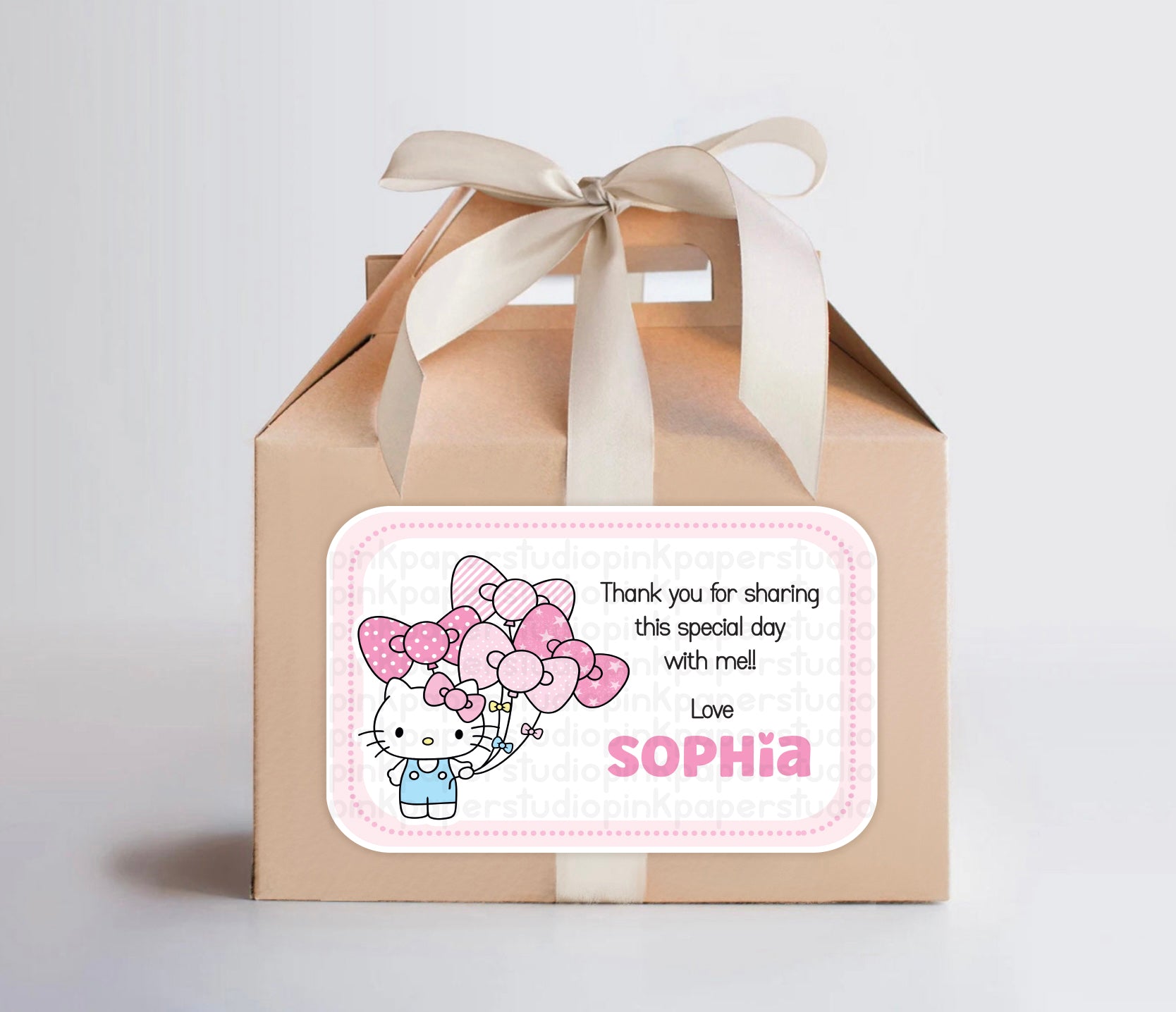 Pegatinas de cumpleaños de Hello Kitty