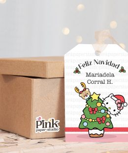 Etiquetas navideñas de Hello Kitty