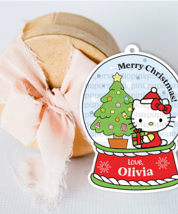 Etiquetas navideñas de Hello Kitty