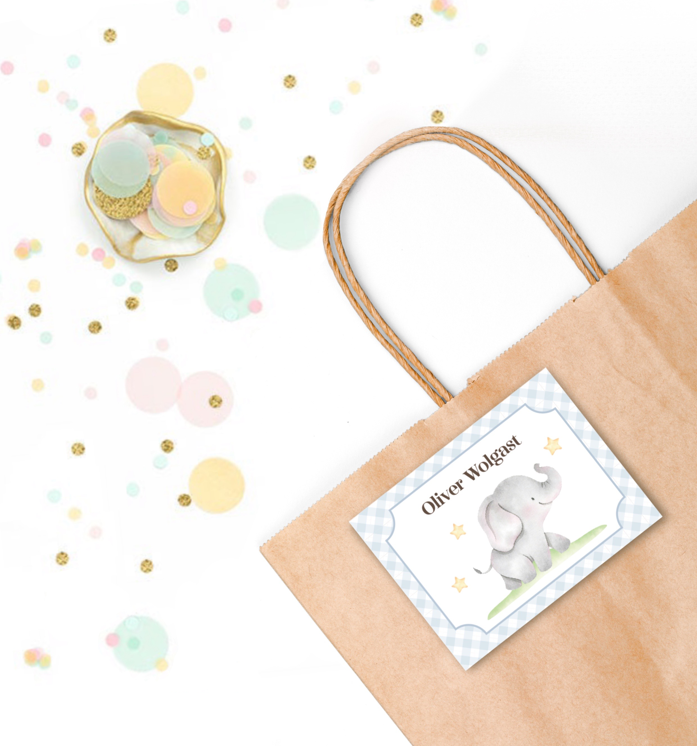 Tarjetas de Visita Lindo elefante
