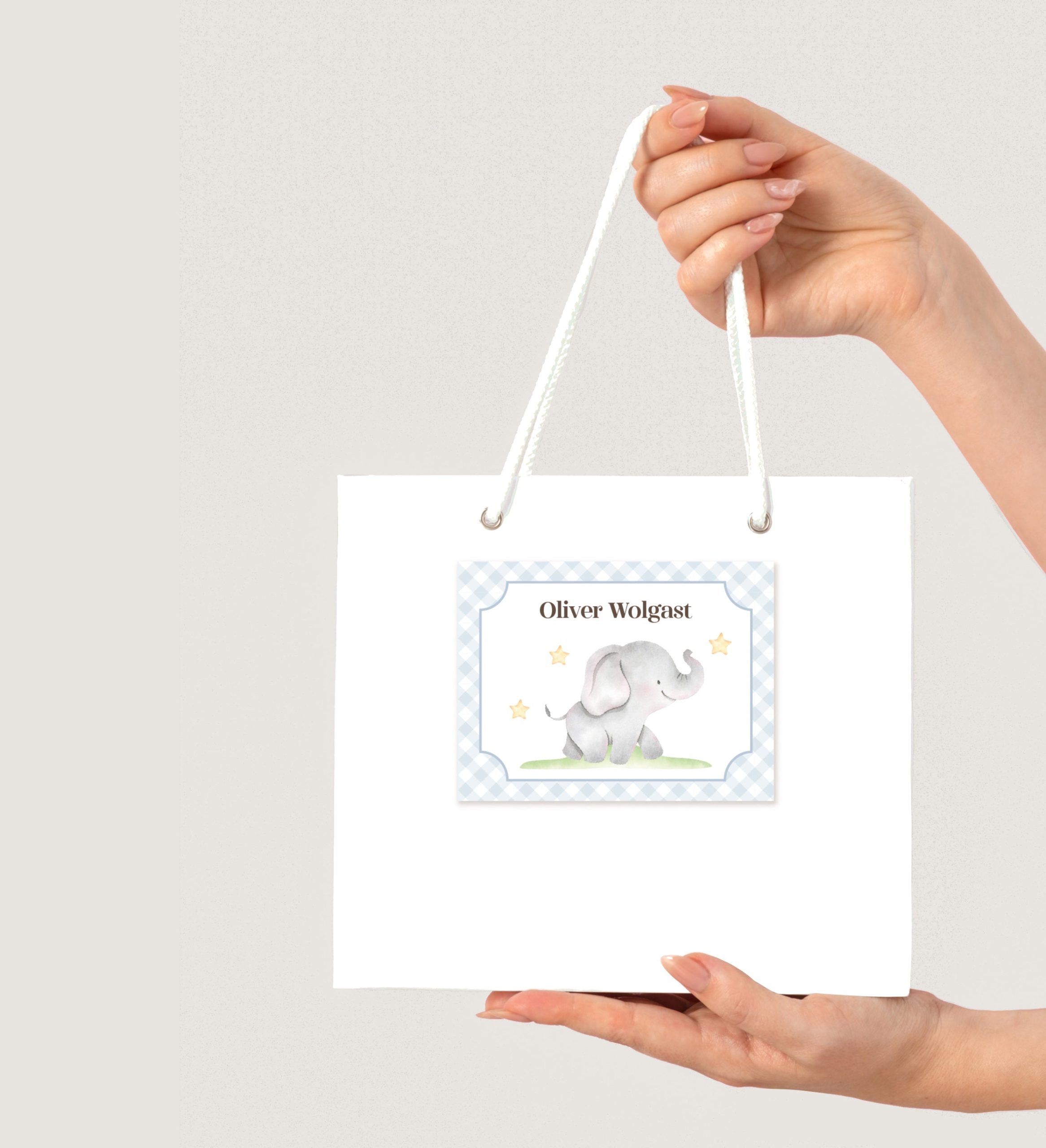 Tarjetas de Visita Lindo elefante - Imagen 2