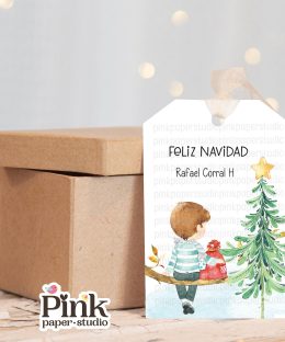 Etiquetas navideñas personalizadas