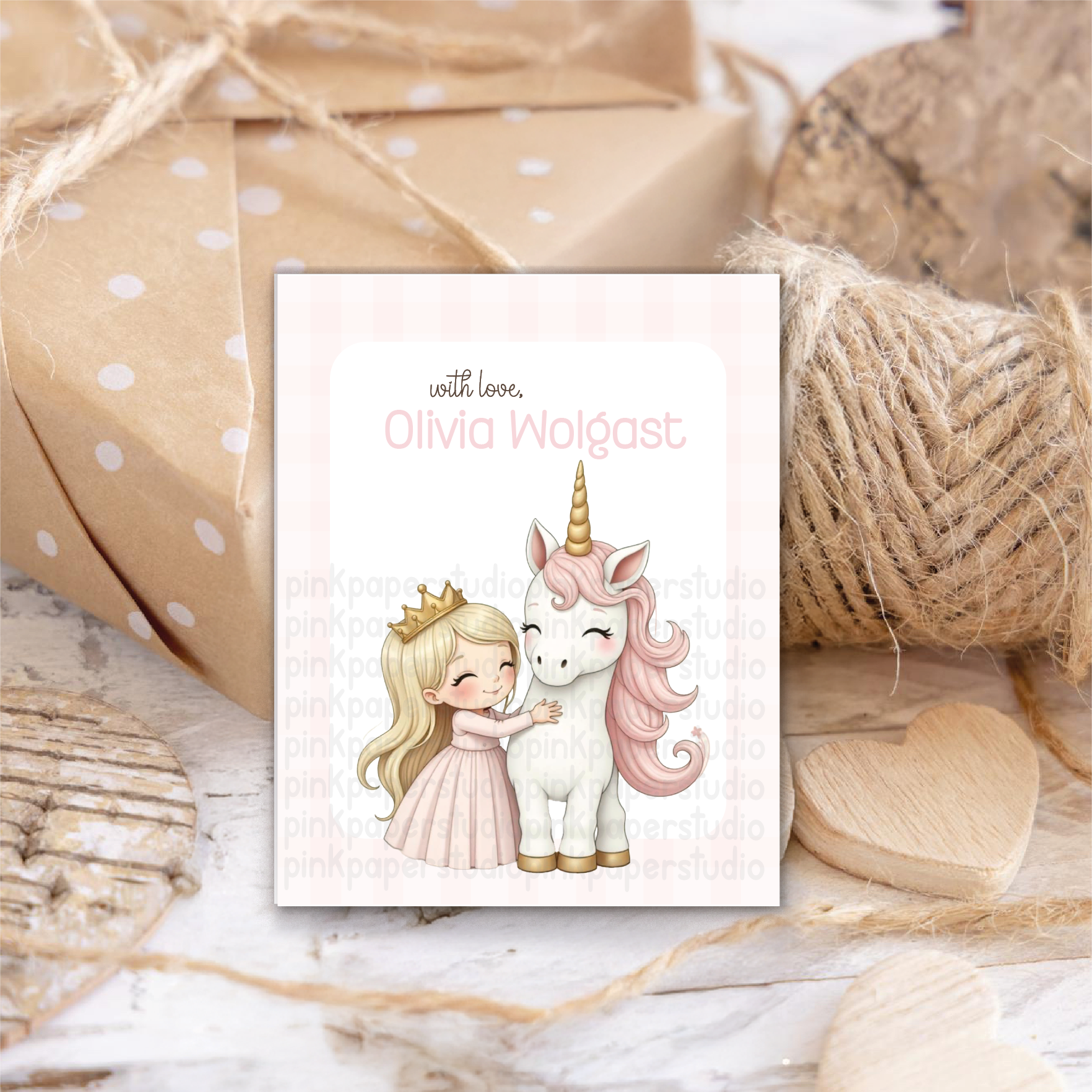 Tarjetas de Visita Lindo unicornio - Imagen 4
