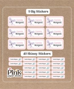 Set de Stickers de mariposas