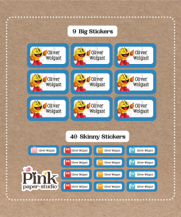 Set de Stickers de Pack-Man