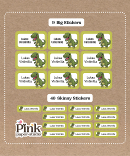 Set de Stickers de Dinosaurio