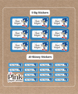 Set de Stickers de Sonic