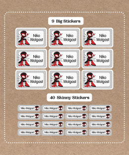 Set de Stickers Spiderman