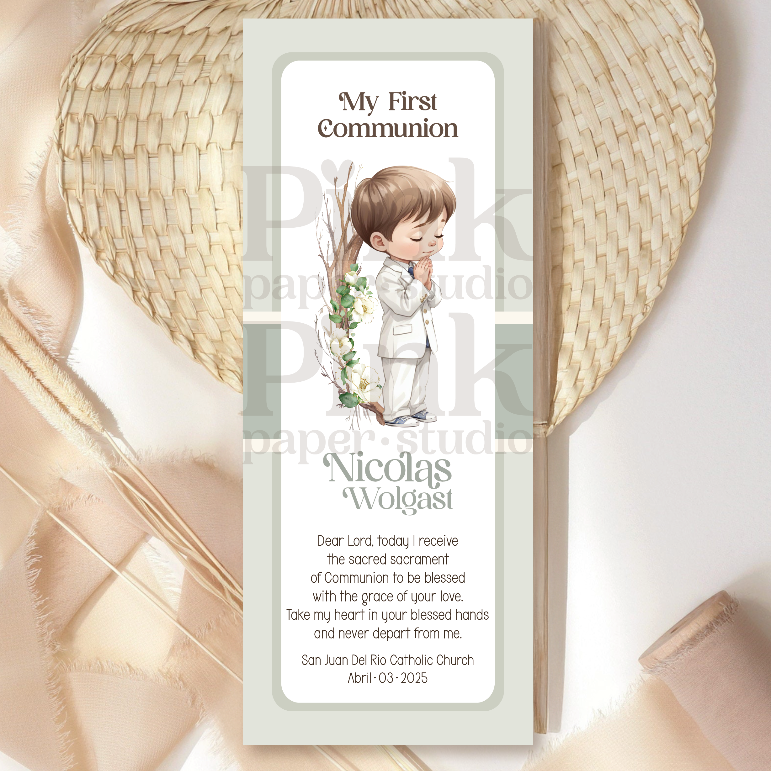 Santitos de Primera Comunión para niño - Imagen 2