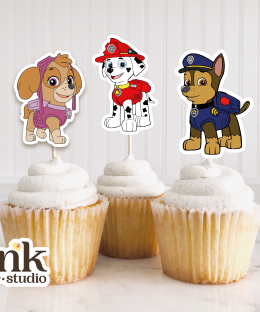 Cupcakes Toppers de Paw Patrol