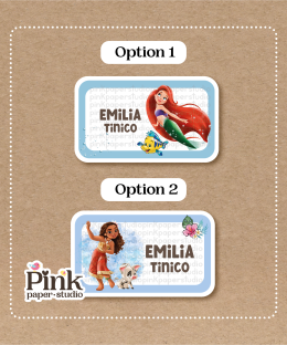 Stickers de Moana y Ariel