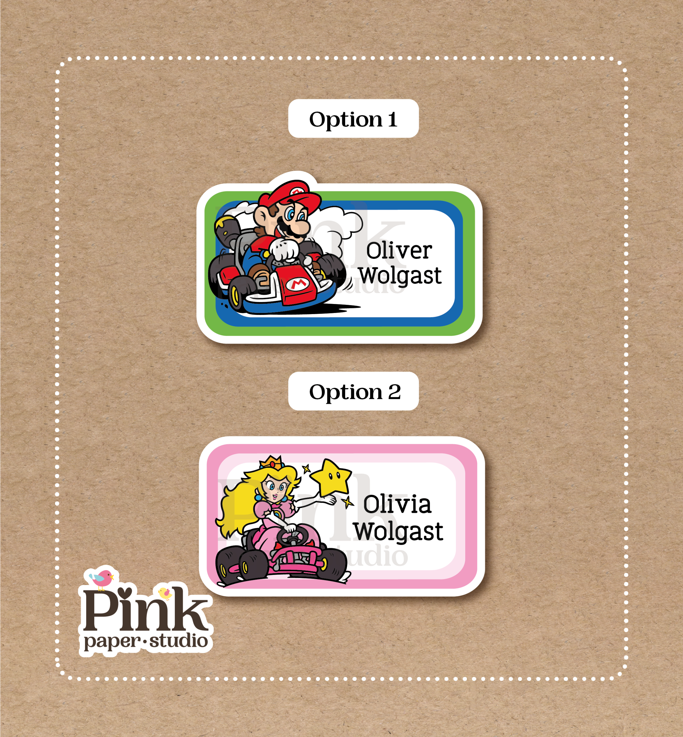 Stickers de Mario Kart