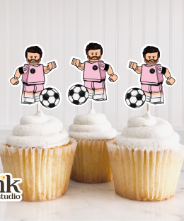 Cupcakes Toppers de Leo Messi