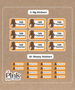 Set de Stickers de Chewbacca
