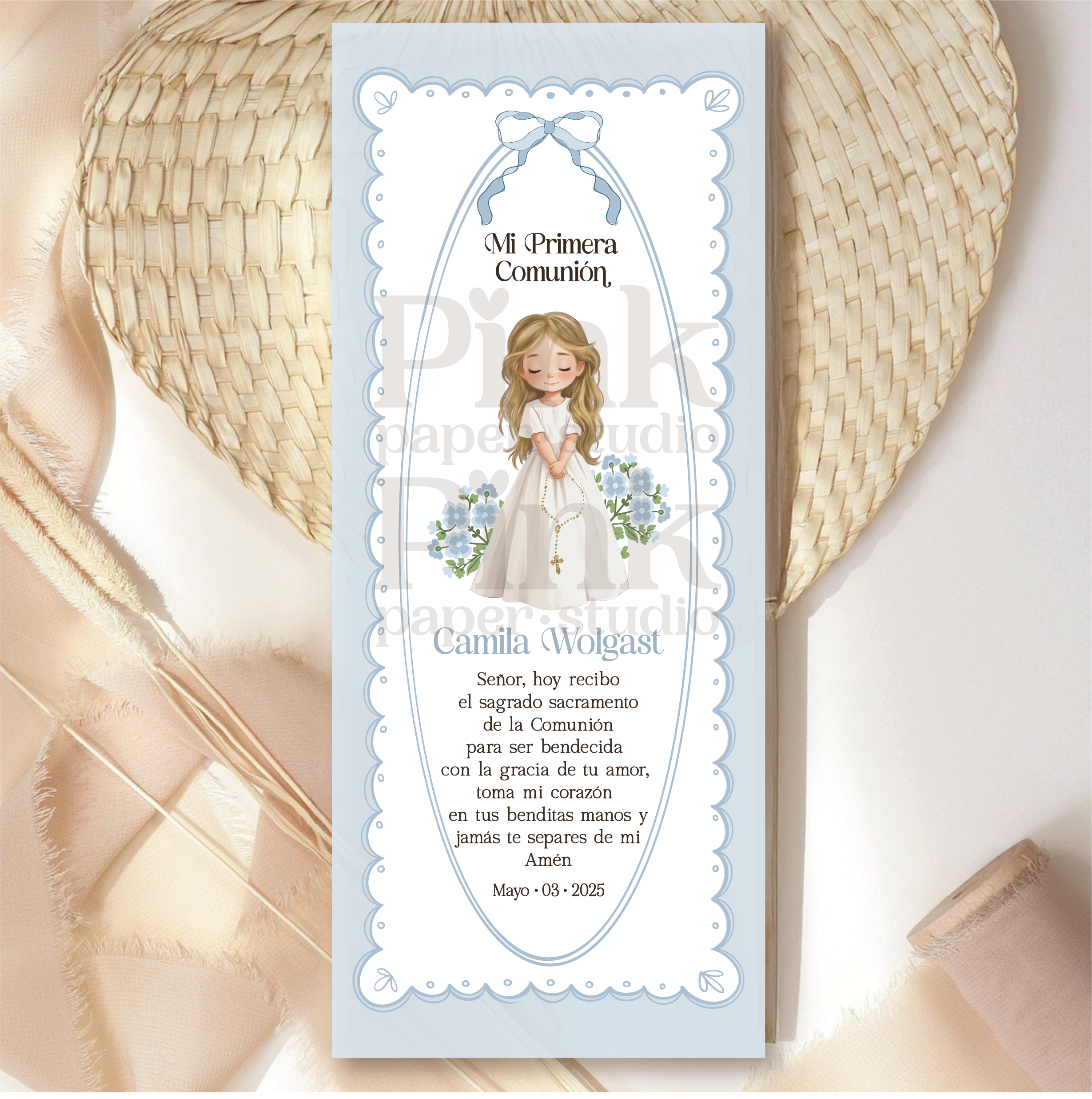 Santitos de Primera Comunión para niña - Imagen 2