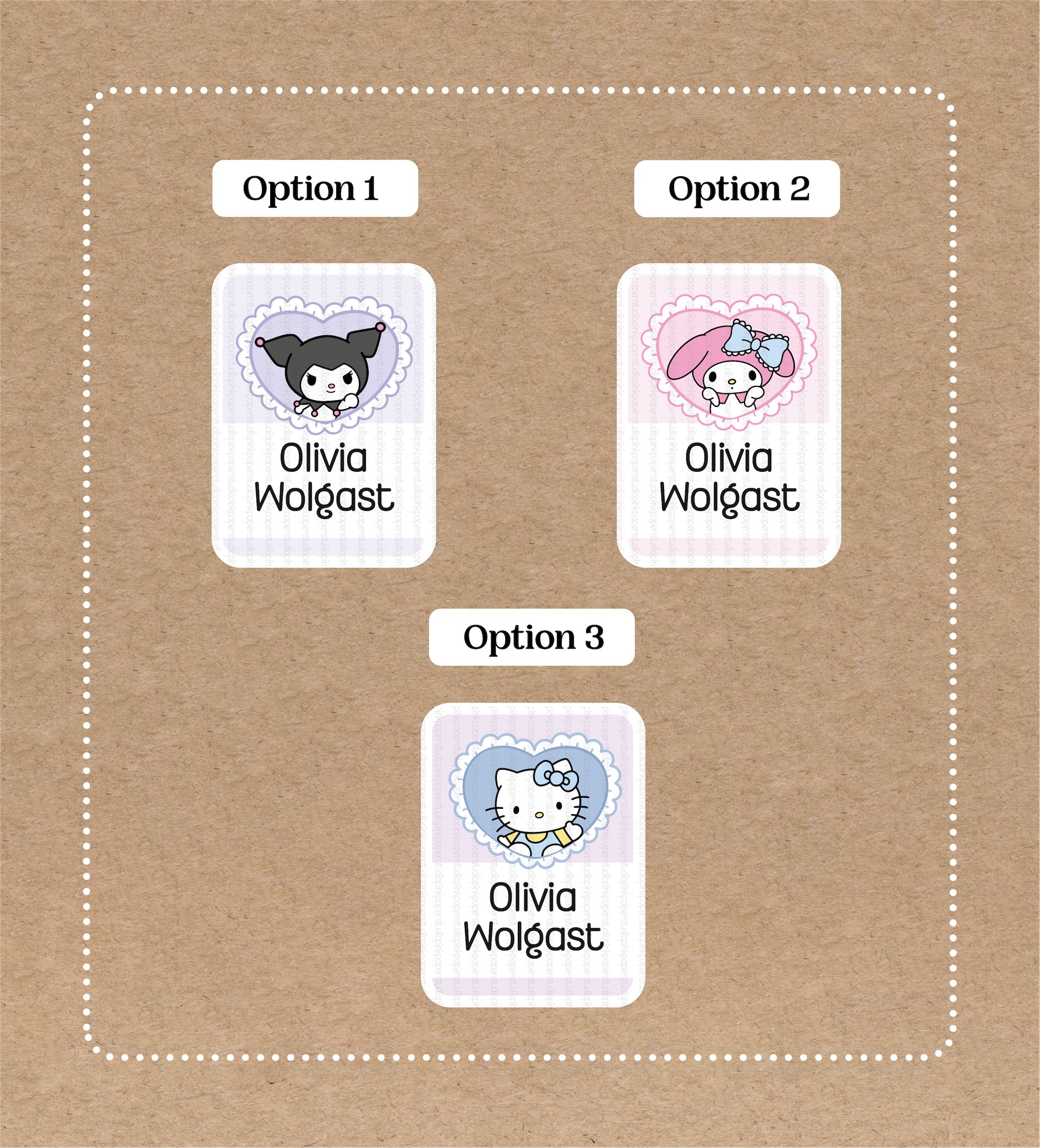 Set de Stickers de Hello Kitty