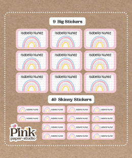Set de Stickers de Arcoíris