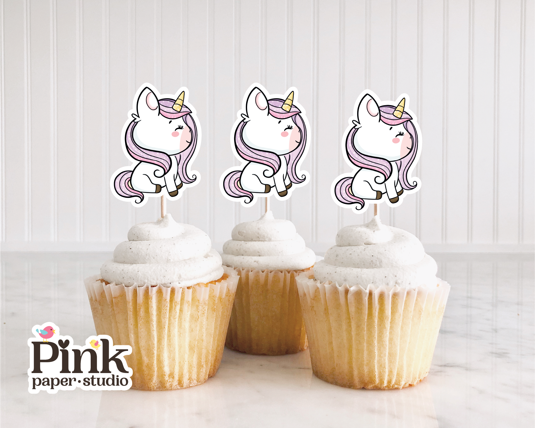 Cupcakes Toppers de Unicornios