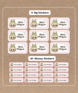 Set de Stickers de Labubu