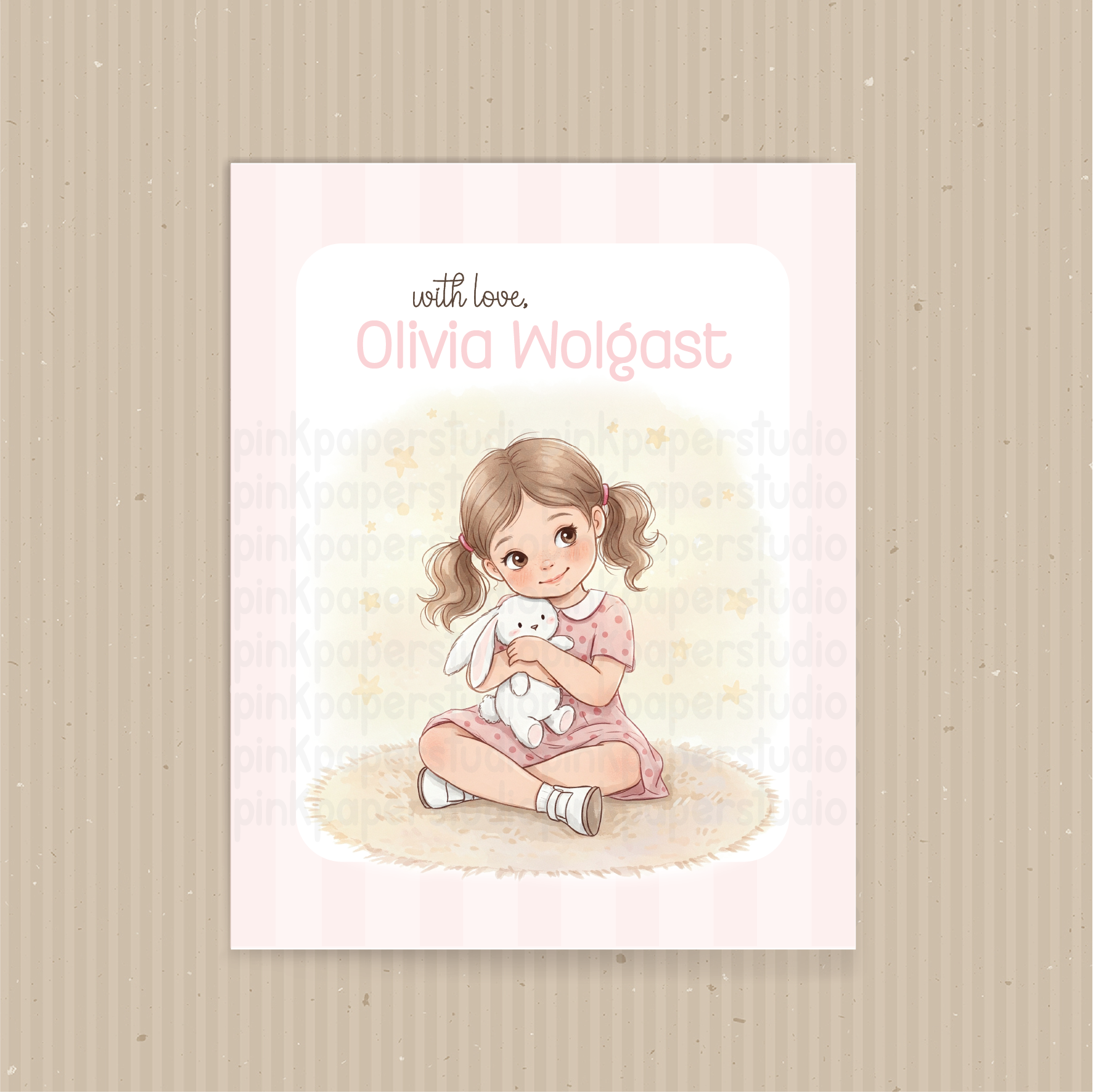 Tarjetas de Visita Niña linda - Imagen 2