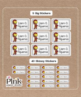 Set de Stickers de Ironman