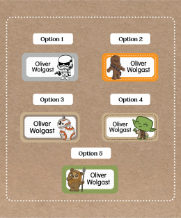 Stickers Medianos Starwars