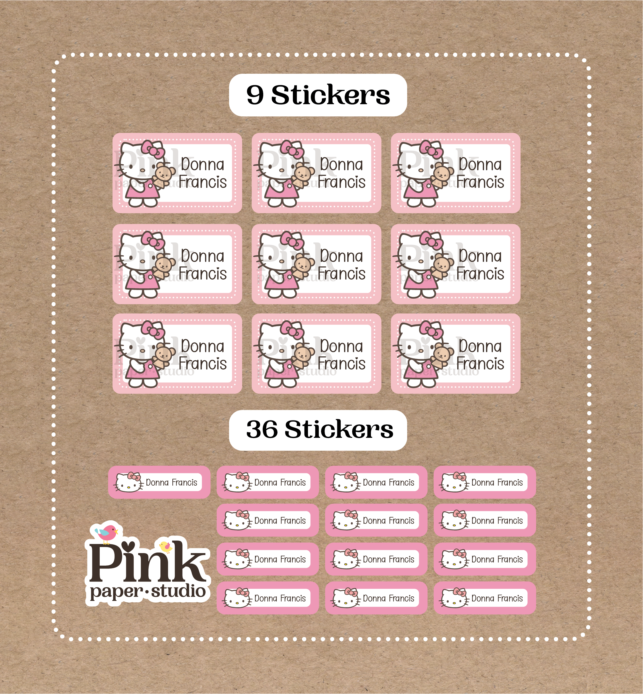 Set de Stickers de Hello Kitty