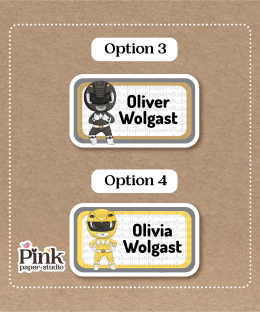 Alternative view of Stickers de Power Rangers