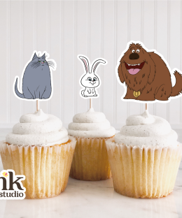 Alternative view of Cupcakes Toppers de La vida secreta de tus mascotas