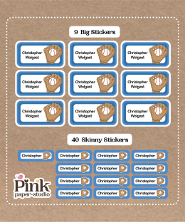Set de Stickers de Set de béisbol