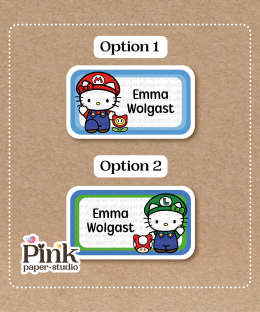 Stickers de Hello Kitty Mario Bros