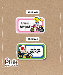 Alternative view of Stickers de Mario Kart