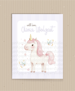 Alternative view of Tarjetas de Visita Lindo unicornio