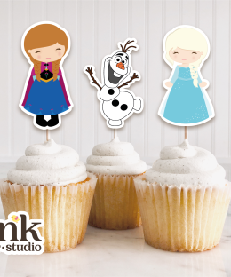 Cupcakes Toppers de Frozen
