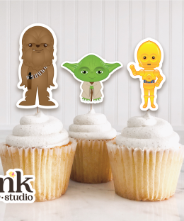 Alternative view of Cupcakes Toppers de Star Wars